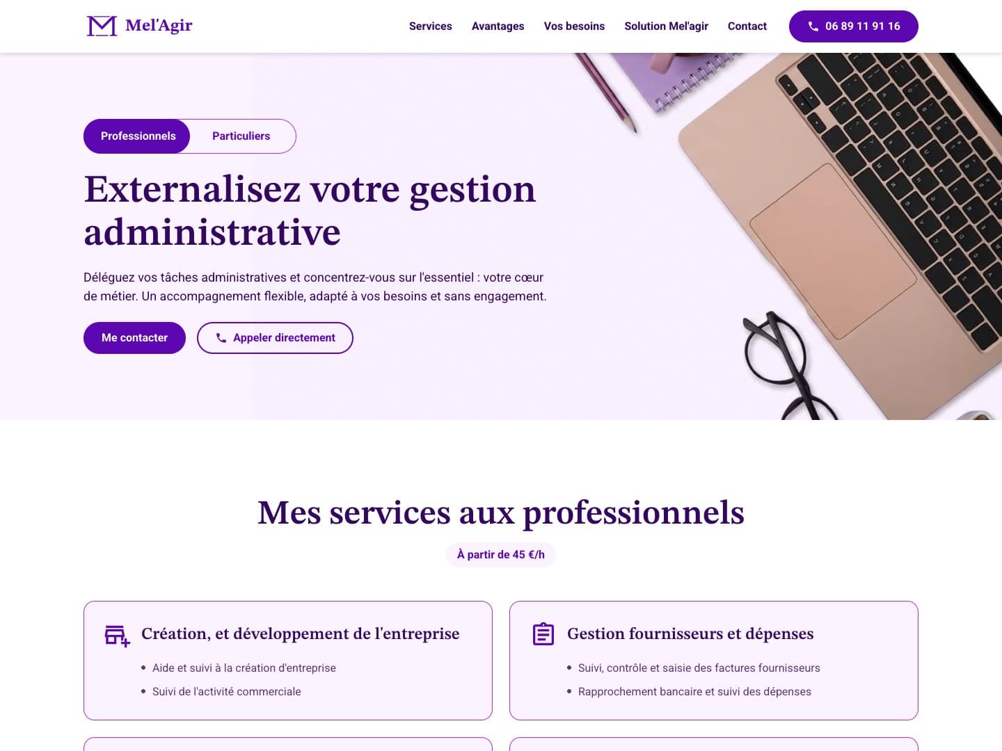 Site web de Mel'Agir